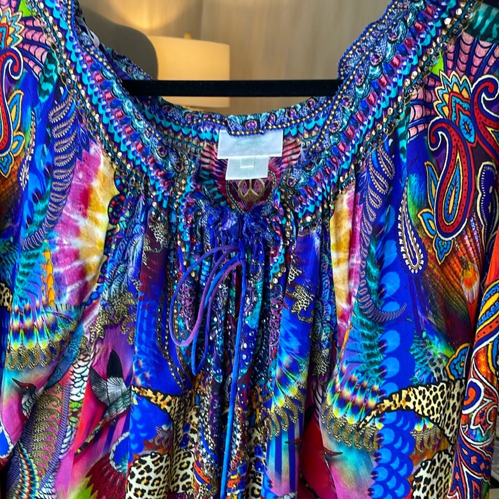 Camilla One Size Fit Long Sleeved Blouse.